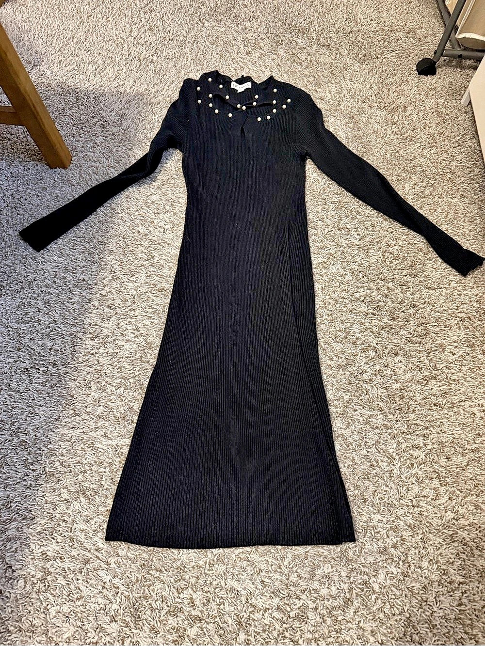 Cato’s Black Studded Maxi Dress